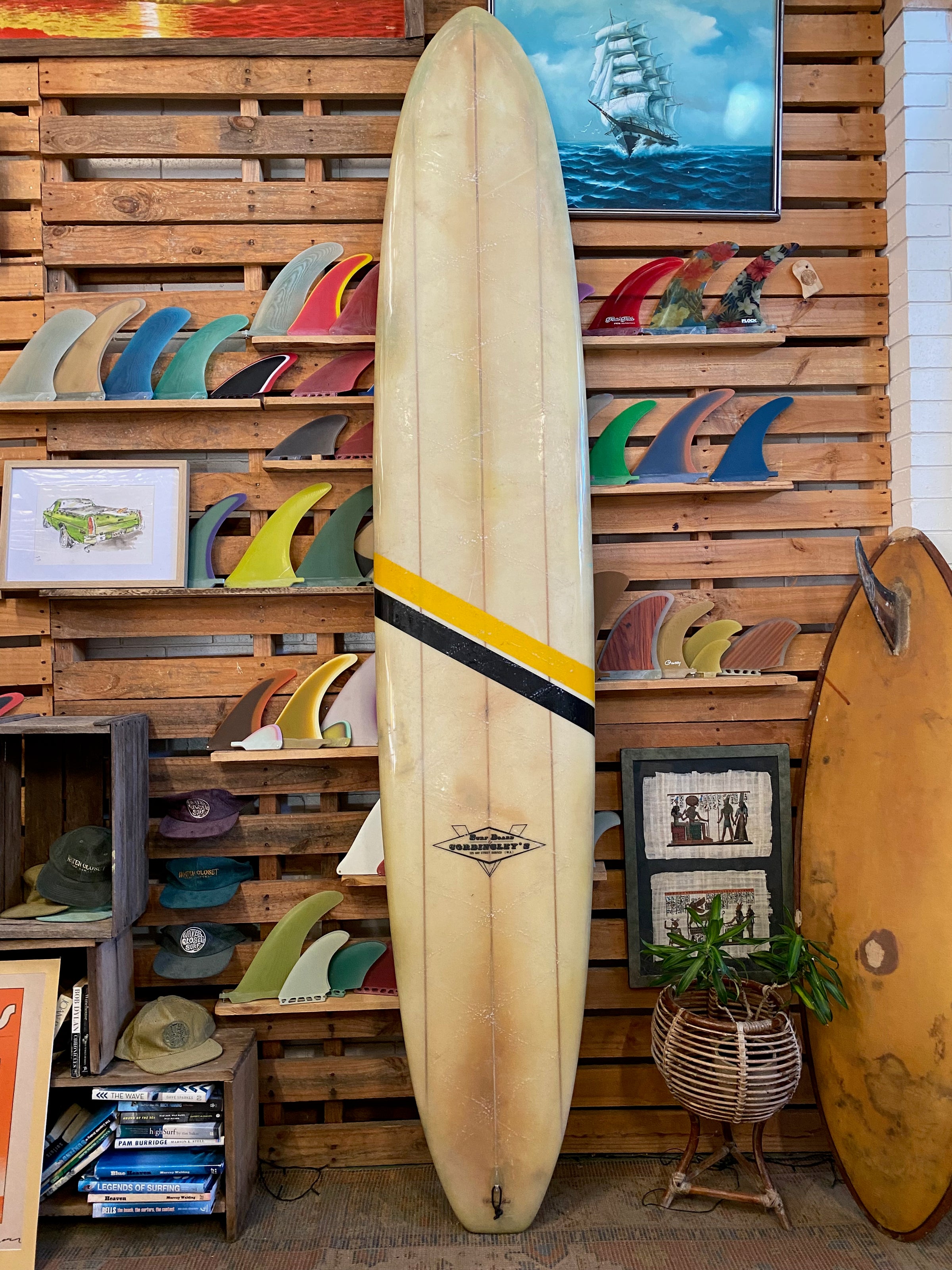 Antique surfboards store for sale